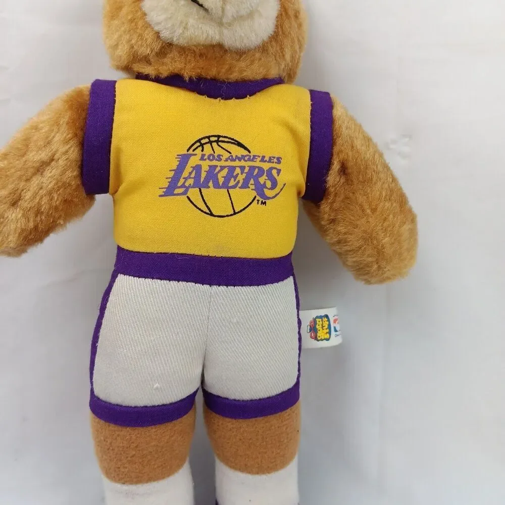 NBA LA Lakers Bear Mascot Good Stuff Plush Official Licensed Vintage 1993